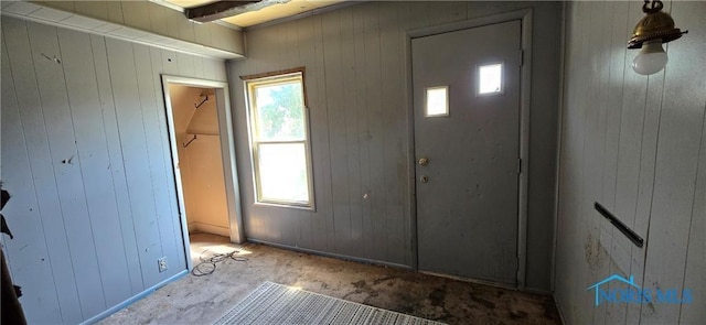 foyer with plenty of natural light