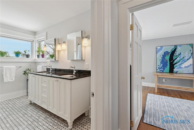 bathroom featuring vanity