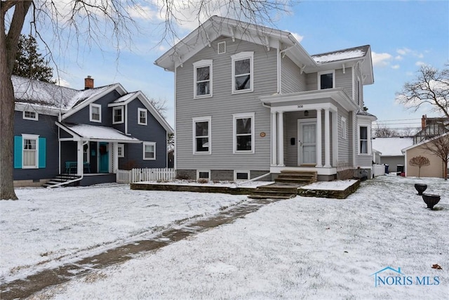 view of front of home