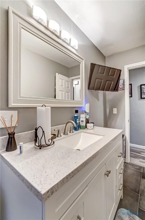 bathroom featuring vanity