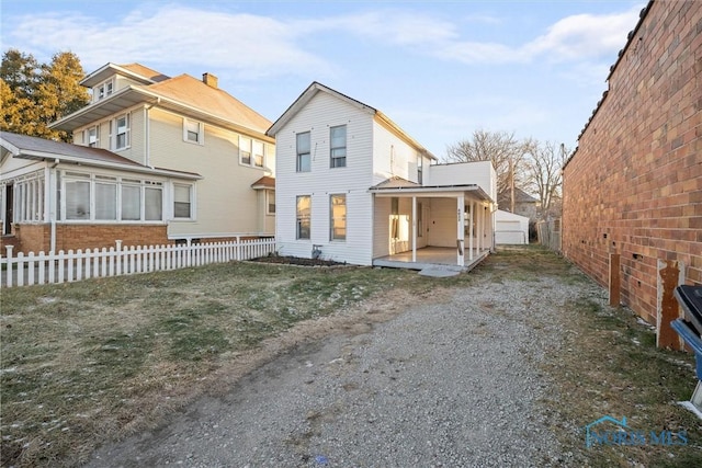 view of rear view of house