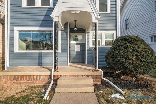 view of entrance to property