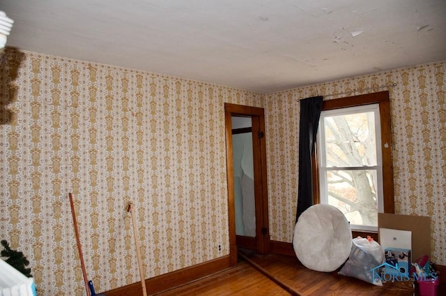 interior space featuring wood-type flooring