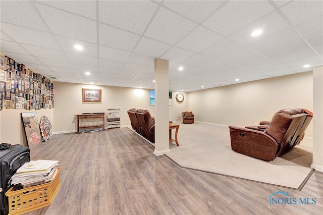 interior space featuring wood-type flooring