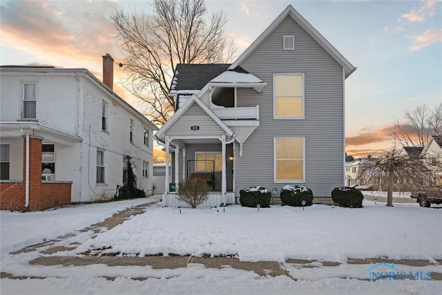 view of front of property