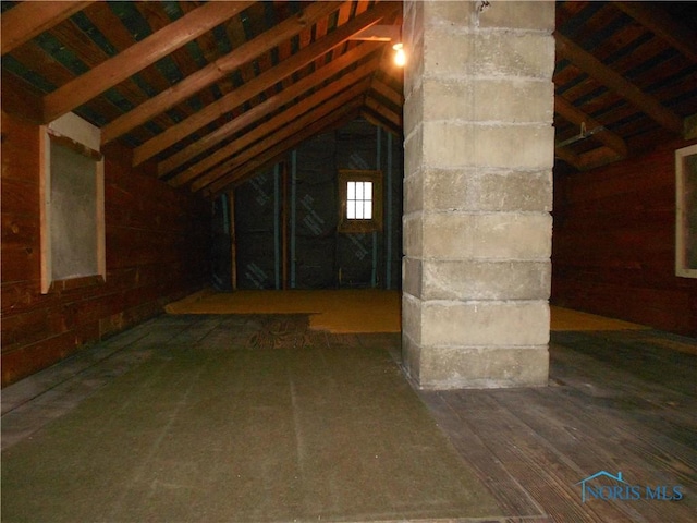 view of attic