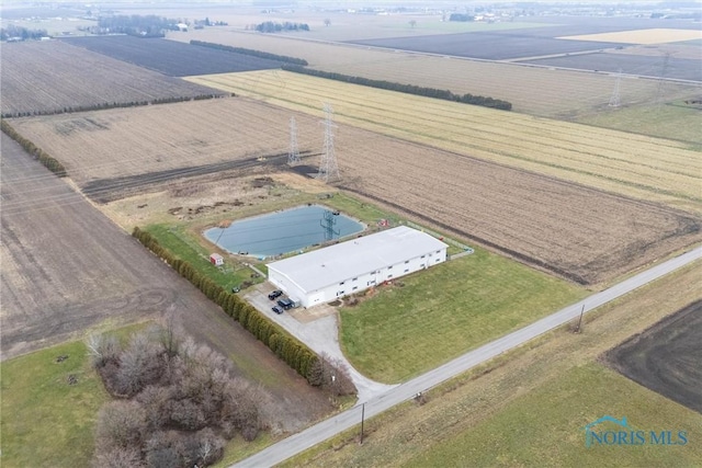 drone / aerial view featuring a rural view