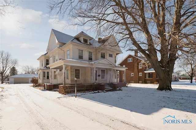 victorian house with covered porch