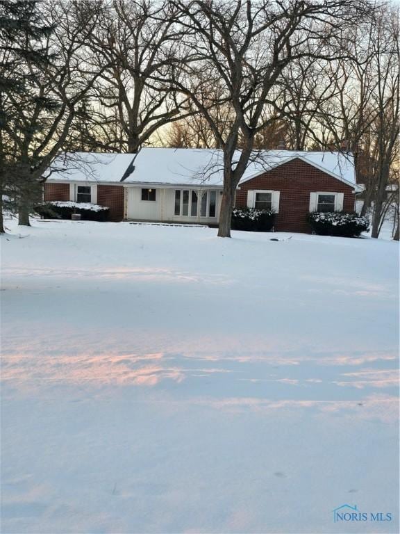 view of ranch-style home