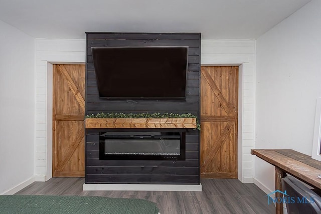 interior details featuring wood-type flooring