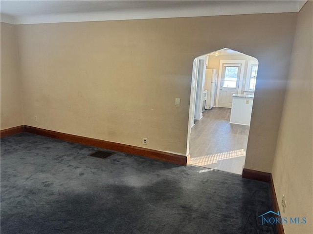 view of carpeted empty room