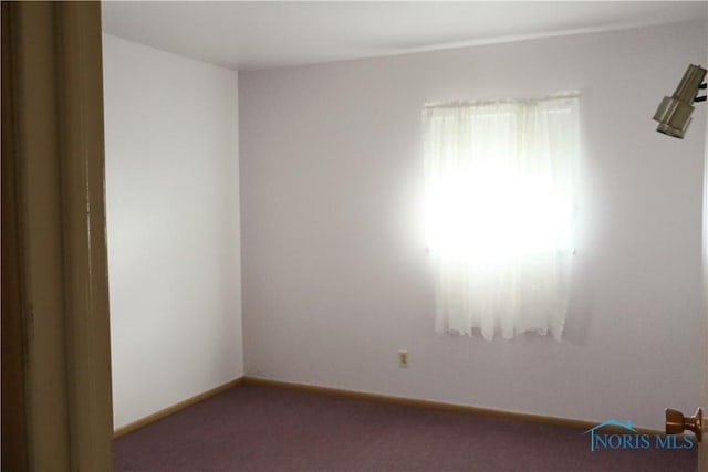 view of carpeted empty room