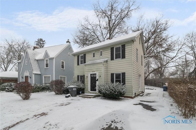 view of front of home