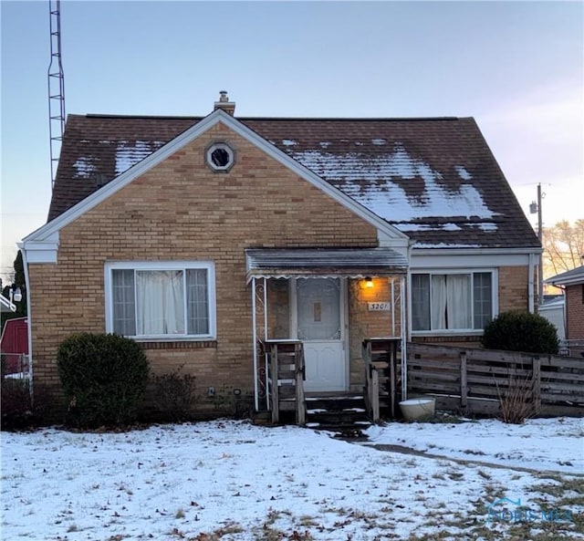 view of bungalow