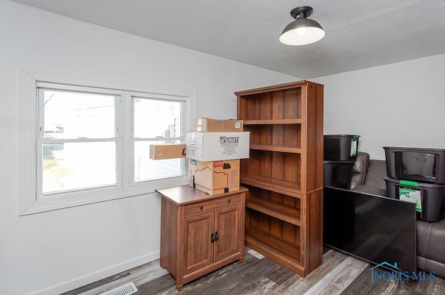 interior space featuring hardwood / wood-style flooring