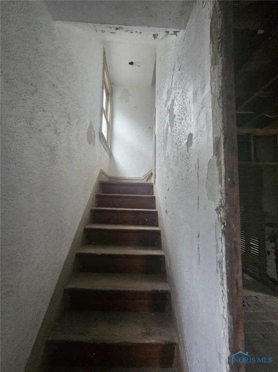 view of stairway