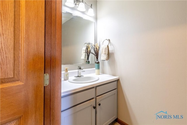 bathroom featuring vanity