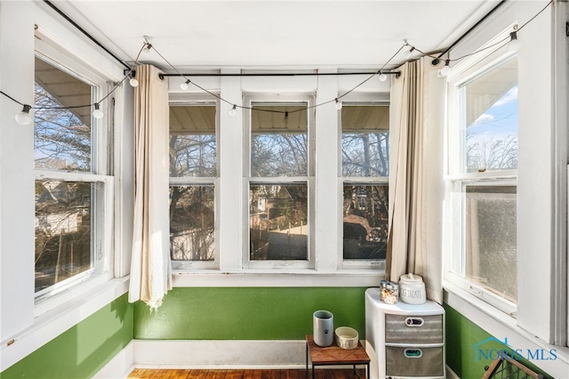 view of sunroom