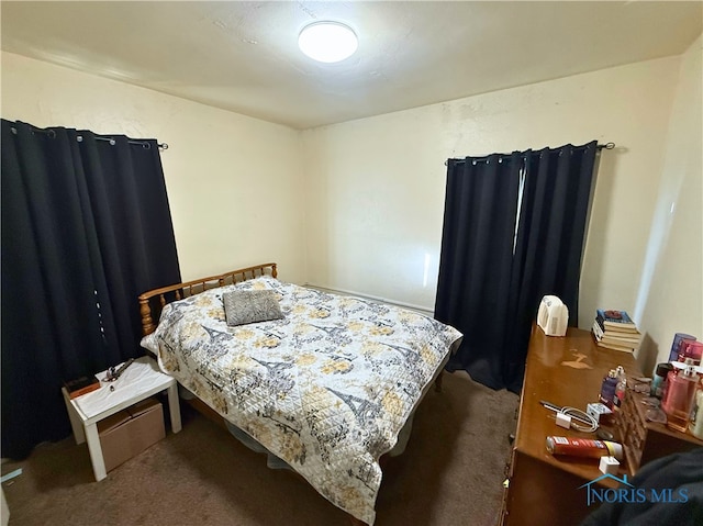 bedroom with carpet floors