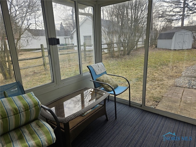 view of sunroom / solarium