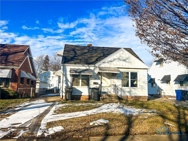 view of bungalow-style house