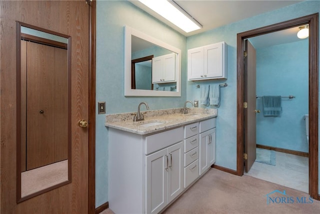 bathroom with vanity