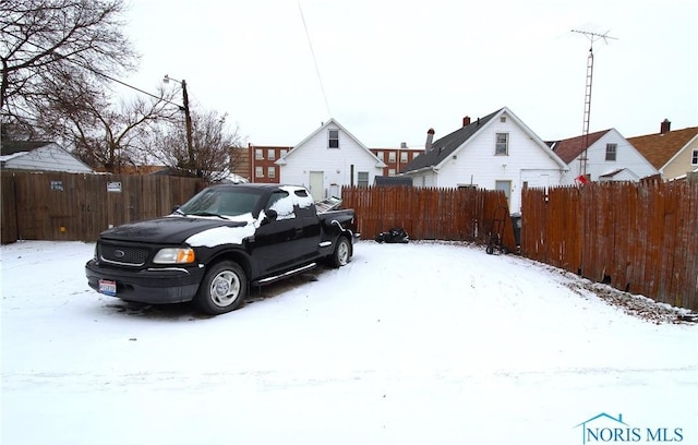 view of snowy yard