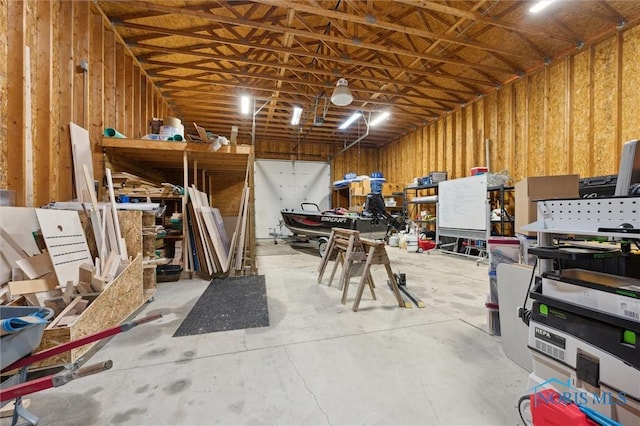 misc room featuring concrete flooring