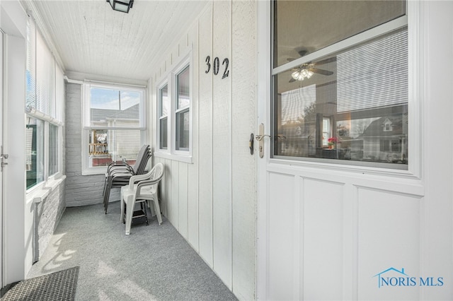 view of sunroom / solarium