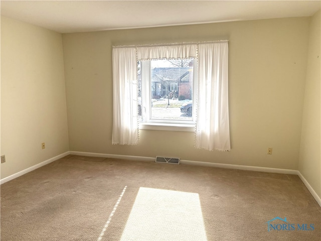 view of carpeted empty room