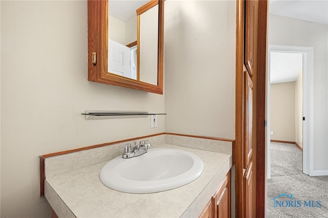 bathroom featuring vanity