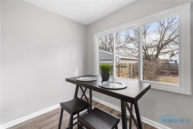 dining room featuring hardwood / wood-style floors