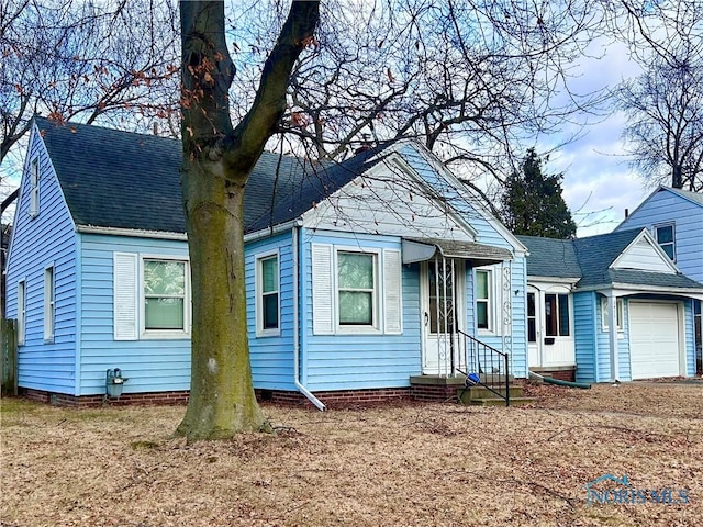 view of bungalow-style home