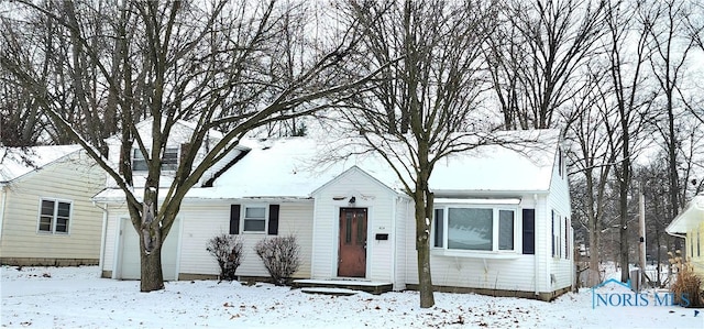 view of front of home