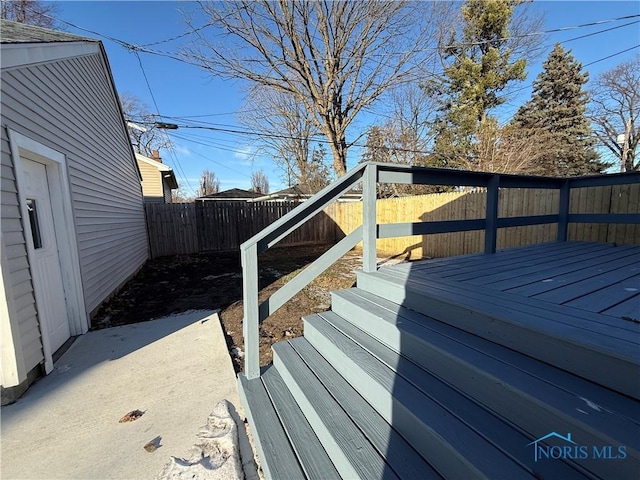 view of wooden terrace