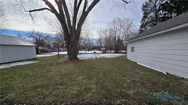 view of snowy yard