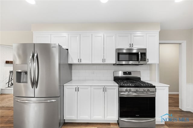 kitchen featuring white cabinetry and stainless steel appliances