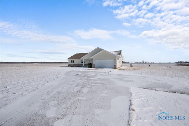 view of property exterior featuring a garage