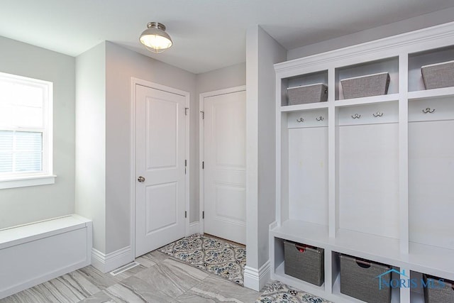 mudroom with a healthy amount of sunlight