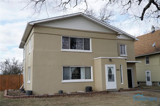 view of rear view of property