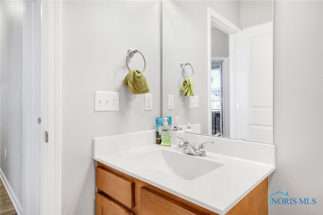 bathroom featuring vanity