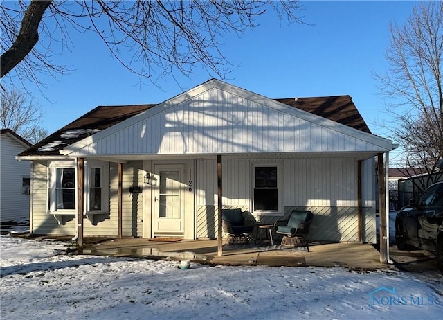 view of front of property with a porch