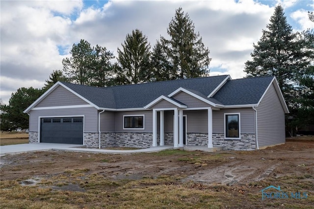 view of front of house featuring a garage