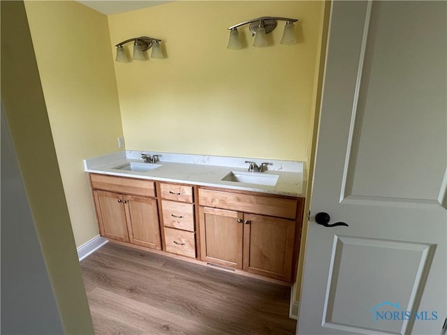 2016 Oakside, Toledo, OH 43615 - full bath with wood finished floors and double vanity