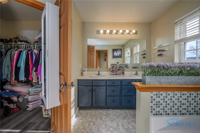 bathroom featuring vanity