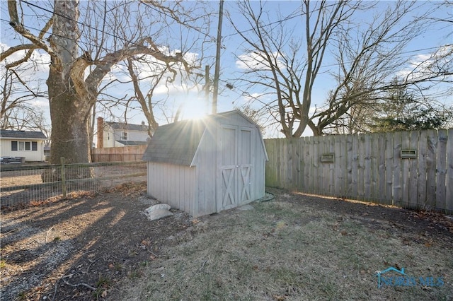 view of outdoor structure