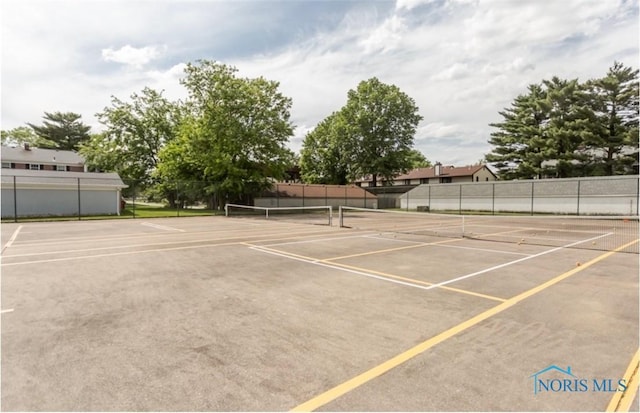 view of sport court