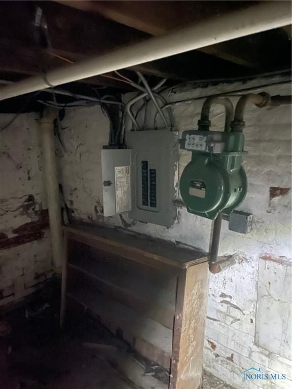 utility room featuring electric panel