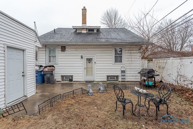 view of rear view of property