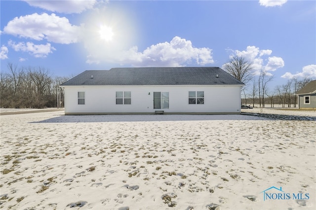 view of rear view of property